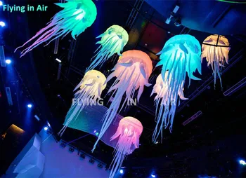 воздушный шар Медузы освещения 2м/8фт крытый изготовленный на заказ РГБ Раздувной для украшения партии/потолка