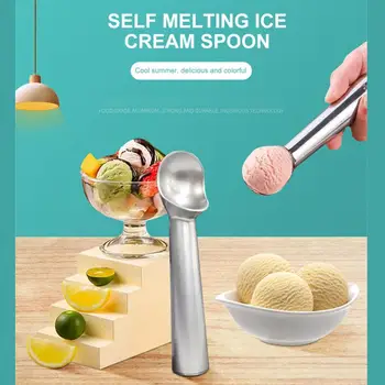 Антипригарная ложка для мороженого, Портативные инструменты, Шариковый шар для копания льда из алюминиевого сплава, совок для мороженого для дома, кухонные принадлежности