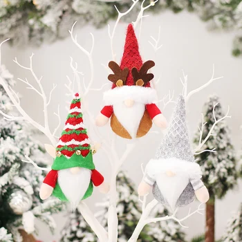 Рождественские украшения безликая кукла подвесная Рождественская елка подвеска лесной человек подвесное настенное украшение оптом