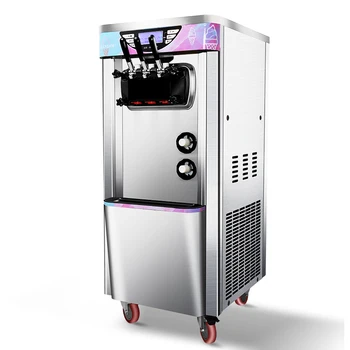 Машина для производства Мягкого мороженого мощностью 2600 Вт с 3 Вкусами для Бизнеса С Бесплатной доставкой по морю