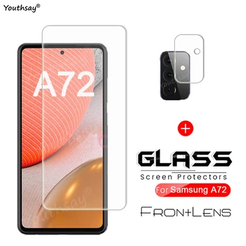 Для Samsung Galaxy A72 Стекло для Samsung Galaxy A72 A52 A32 A12 Защитная пленка для экрана телефона из закаленного Стекла Samsung A72 Glass