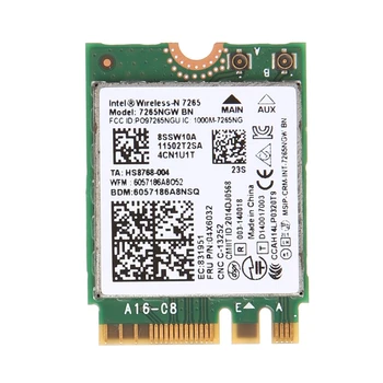 Для Intel Wireless-N 7265 7265NGW BN Двухдиапазонная карта Wi-Fi 2x2 Bluetooth 4.0