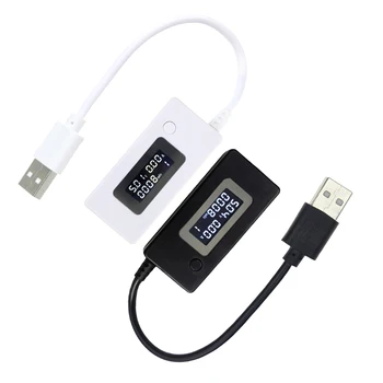 Мини-USB 3 В-15 В ЖК-дисплей Напряжение, ток, емкость, монитор, детектор, мобильный тестер мощности