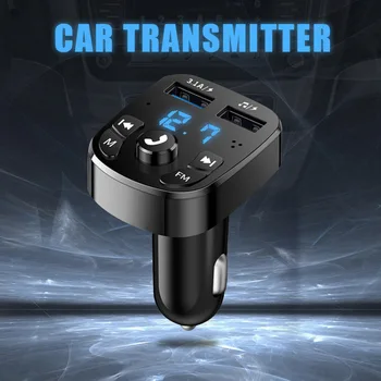 3.1A USB Быстрое зарядное устройство Hands-free Bluetooth 5,0 FM-передатчик для Автомобиля Автомобильный Комплект MP3-Модулятор Плеер Беспроводной Аудиоприемник Двойной
