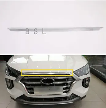 Для Hyundai Tucson 2015-2020 Автомобильный Стайлинг ABS Хромированная Передняя крышка капота Молдинговая накладка Для отделки Автоаксессуаров