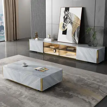 Легкий Роскошный Чайный столик Rock Board, Современный Минималистичный Итальянский Прямоугольный Журнальный столик для гостиной, Подставка для телевизора, Мебель для дома
