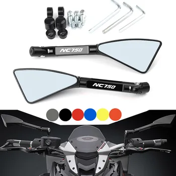 Мотоциклетные зеркала для Honda NC750, специальные треугольные алюминиевые аксессуары для переоборудования, Боковое зеркало с анодированной окраской