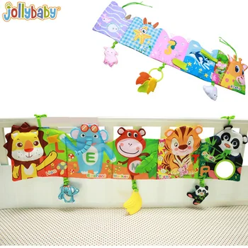 Jollybaby Детская кроватка-книжка из ткани с моделью животного, милые игрушки для детской кроватки