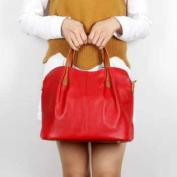Женская сумка из натуральной кожи, модные сумки для поездок на работу, однотонная сумка-тоут, Роскошные дизайнерские сумки через плечо, Женская сумка для покупок
