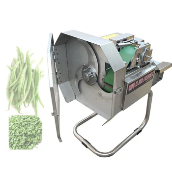 Овощерезка, коммерческая Электрическая многофункциональная машина для нарезки кубиками, Автоматическая машина для измельчения овощей и картофеля в столовой