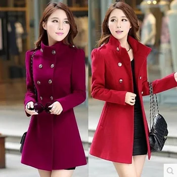 Осенне-зимнее новое шерстяное пальто, женский китайский модный корейский тонкий шерстяной топ с драконом и Фениксом