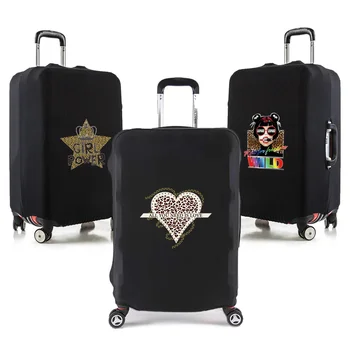 Чехол для багажа для путешествий, аксессуары для путешествий, необходимые для отдыха, Тележка для пыли, защитный чехол для чемодана с леопардовым принтом