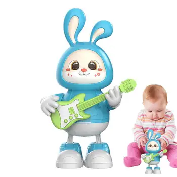 Электронный Танцующий Кролик Игрушки Для раннего Образования Куклы-Кролики С Подсветкой В Подарок Милая Модель Кролика Для Детей