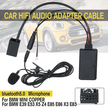 AUX Автомобильный Аудио Bluetooth 5,0 Кабель Hi-Fi Адаптер Микрофон Для BMW E83 85 86 Для MINI COOPER Автоаксессуары