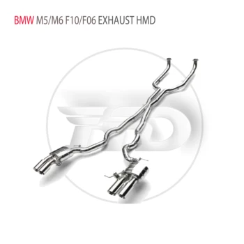 HMD Производительность Выхлопной системы Из Нержавеющей Стали Catback Для BMW M5 M6 F10 F06 Автоматическая Модификация Электронного Клапана Глушителя