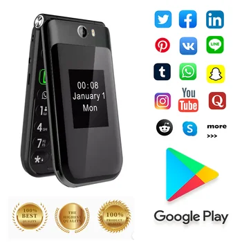 Лучший телефон в Google Play, новая модель Android-флип-смартфона, поддерживает 3 + 32 ГБ, Бесплатная доставка