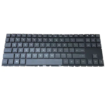 Клавиатура с белой подсветкой для ноутбука HP OMEN 15-EN 15-EK TPN-Q238 TPN-Q236 AMD Версии для ноутбука США Стандартная английская раскладка с подсветкой