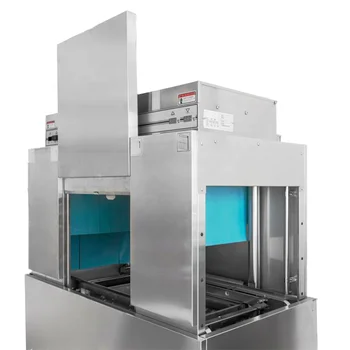 Промышленная Энергосберегающая Полностью автоматическая посудомоечная машина туннельного конвейерного типа Интеллектуальная коммерческая посудомоечная машина для ресторана