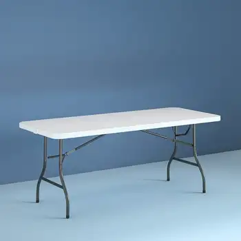 8-футовый Раскладной складной стол, белый Многофункциональный Складной стол для кемпинга на открытом воздухе