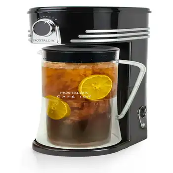 Система для приготовления чая и кофе со льдом Café' Ice объемом 3 кварты с пластиковым кувшином черного цвета