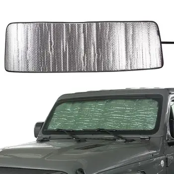 Солнцезащитный козырек на лобовое стекло, изготовленный по индивидуальному заказу, солнцезащитный козырек Для JeepWrangler 2018 2019, Защита передних окон большинства грузовых автомобилей