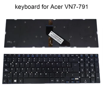Болгарская латинская клавиатура с подсветкой для ноутбуков Acer Aspire V17 Nitro VN7 791 791G VN7-791G 72AH BG LA Испания, клавиатуры NSK-R61BW