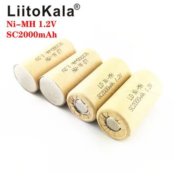 LiitoKala Ni-MH SC2000mAh 1,2 V Аккумуляторная Батарея NIMH Со скоростью разряда 10C-15C для Питания электронной Дрели