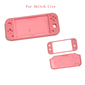 Полный корпус для комплекта Nintendo Switch Lite, замена передней задней панели HDH-001, Розовые запчасти для ремонта