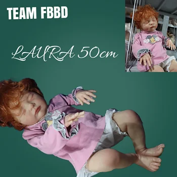 50-сантиметровая Кукла Bebe Reborn Laura Производства FBBD Реальные Фотографии С Новыми Волосами Ручной Работы, Высококачественные Куклы Ручной Работы Для Детей