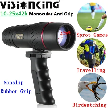Visionking Портативный Ручной монокуляр FMC с 10-25x42 зумом, водонепроницаемый Для наблюдения за птицами на открытом воздухе, Путешествия, Кемпинг, Телескоп