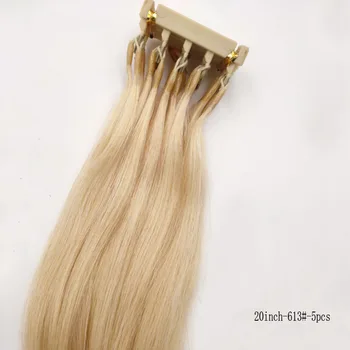 Наращивание волос второго поколения 6D Virgin Может быть настроено для салонных инструментов с разъемом для волос Hightlights