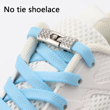 Новые эластичные шнурки для кроссовок с перекрестными замками, быстрые шнурки без завязок Для детей и взрослых, резиновые ленты для шнурков, аксессуары для обуви