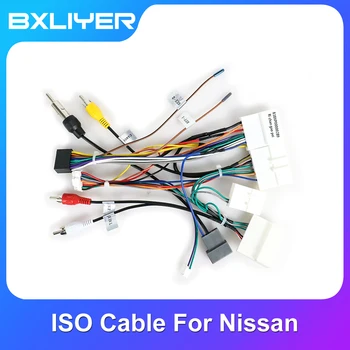 16pin Универсальный Автомобильный Штекер ISO Radio Wire Проводка Кабеля Жгута Проводов Адаптер Разъем для Автомобилей Nissan