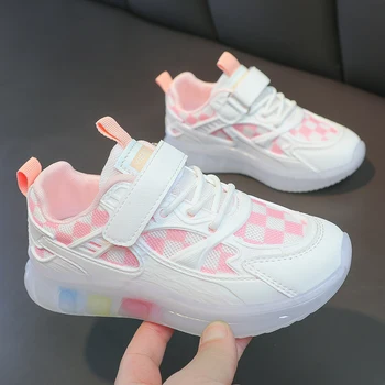 2023 Летние детские кроссовки, нескользящая спортивная повседневная обувь, Дышащие легкие кроссовки для девочек, Кроссовки Tenis, детская обувь