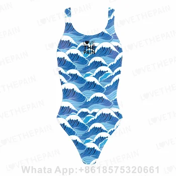 Love The Pain Mew/ Женский сексуальный цельный комфортный костюм, функциональный тренировочный купальник, одежда для плавания в открытой воде, купальники