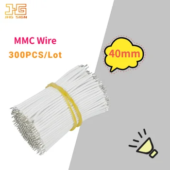 Провод MMC 2-го поколения, аксессуары для неоновых вывесок, белый соединительный провод, длина 40 мм, диаметр 0,1 мм, светодиодные ленты, соединительные провода