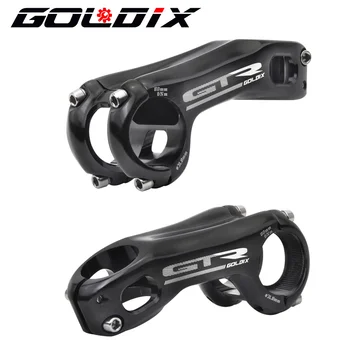 Бесплатная доставка GOLDIX GTR CNC руль для горного шоссейного велосипеда отрицательный 17 градусов 80 90 100 мм велосипедный вынос запчасти для велосипедов bmx