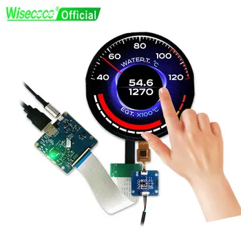 Wisecoco, Круглый 5-дюймовый ЖК-дисплей с круглым экраном, Дисплей для электромобилей 