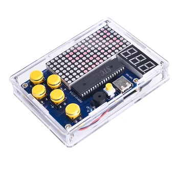Комплект для производства пиксельной игровой консоли STC51 MCU Блок игровой консоли DIY Loose HU-001 Умный Аксессуар Программируемый комплект Подарок для детей