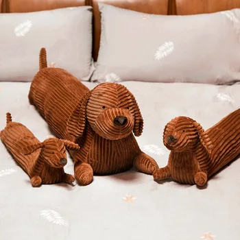 Плюшевая подушка в форме собаки-таксы, Реалистичная мягкая подушка для дивана, украшения дома, Длинная подушка для собаки, подарок