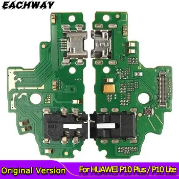 для HUAWEI P10 Plus/P10 Lite USB Док-станция Для Зарядки Порты и Разъемы Разъем Для подключения Платы Зарядки Гибкий Кабель Для Huawei P9 Lite Plus