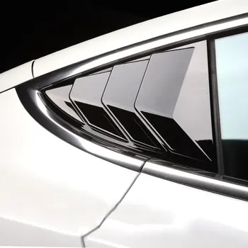 2ШТ Отделка Крышки Жалюзи Заднего стекла Автомобиля, Боковая Вентиляционная Решетка Для модели Tesla 3 2017 - 2020 2021 2022 Аксессуары Model3