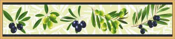Наборы для вышивания крестиком, набор ниток для вышивания, Рождественские великолепные свежие оливковые листья и фрукты 101-28