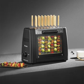Автоматическая роторная машина для приготовления Кебаба, бытовая Электрическая духовка для помещений, Бездымная стойка для барбекю, Бездымный Гриль для помещений, Гриль Электрический