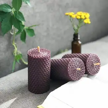 Форма для свечи в форме сот, форма для воска ручной работы в корейском стиле, формы для изготовления сотовых свечей