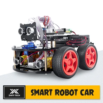 Умный робот Для Arduino Программируемый проект Робот Автомобильный комплект Для взрослых, обучающихся программированию, Отличные обучающие наборы роботов