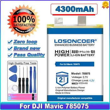 LOSONCOER Литий-полимерный сменный аккумулятор емкостью 4300 мАч Для DJI Mavic 785075, Аккумуляторы без элементов питания
