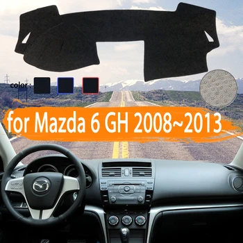 для Mazda 6 GH 2008 2009 2010 2011 2012 2013 крышка приборной панели автомобиля коврик для приборной панели Избегайте света Солнцезащитный козырек ковер автомобильные аксессуары