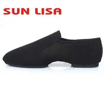 SUN LISA/ Женские Танцевальные туфли для Леди и девочек, Мягкие балетные туфли на пуантах, обувь для танцев в стиле Джаз-йоги