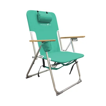 Пляжный стул Caribbean Joe с высокой грузоподъемностью, стулья для кемпинга Бирюзового цвета, Складной Стул, Кресло для отдыха на открытом воздухе